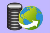 Global Server illustration representing domain registration and hosting