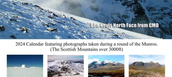 Munro Calendar 2024. The Scottish Mountains